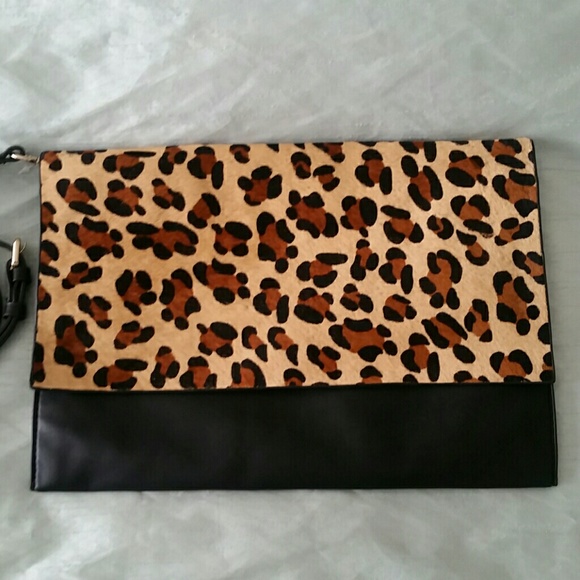 Zara Animal Print Clutch Crossbody Leopard 4495 NWT - Picture 6 of 8